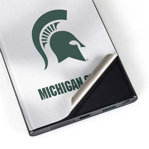 Michigan State University White Jersey Galaxy Skins